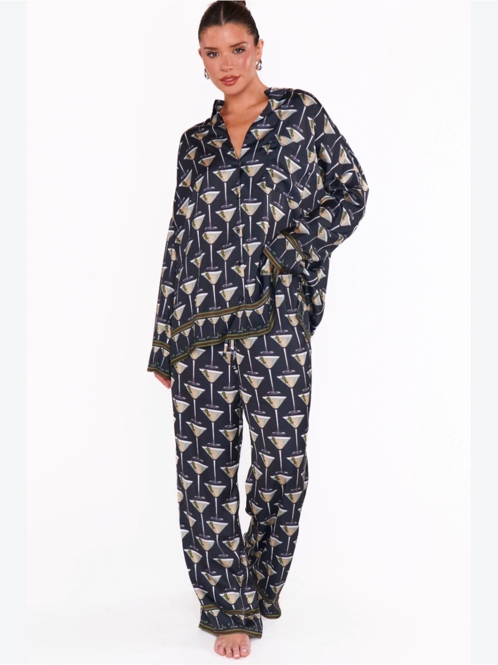 Show Me Your Mumu Martini overslept Pajama Set M
